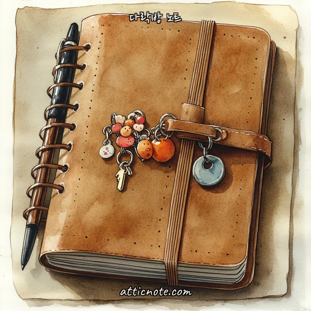 다이어리와 키링 — Order Anchor