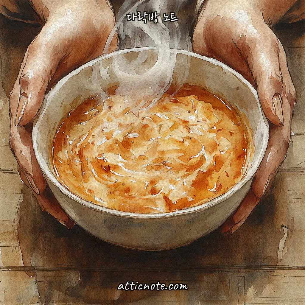 따뜻한 수프 — 신체 위로형