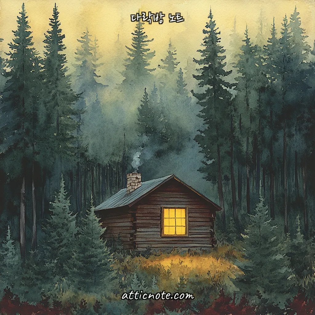 숲속 오두막 — 깊은 단절 (Deep retreat)