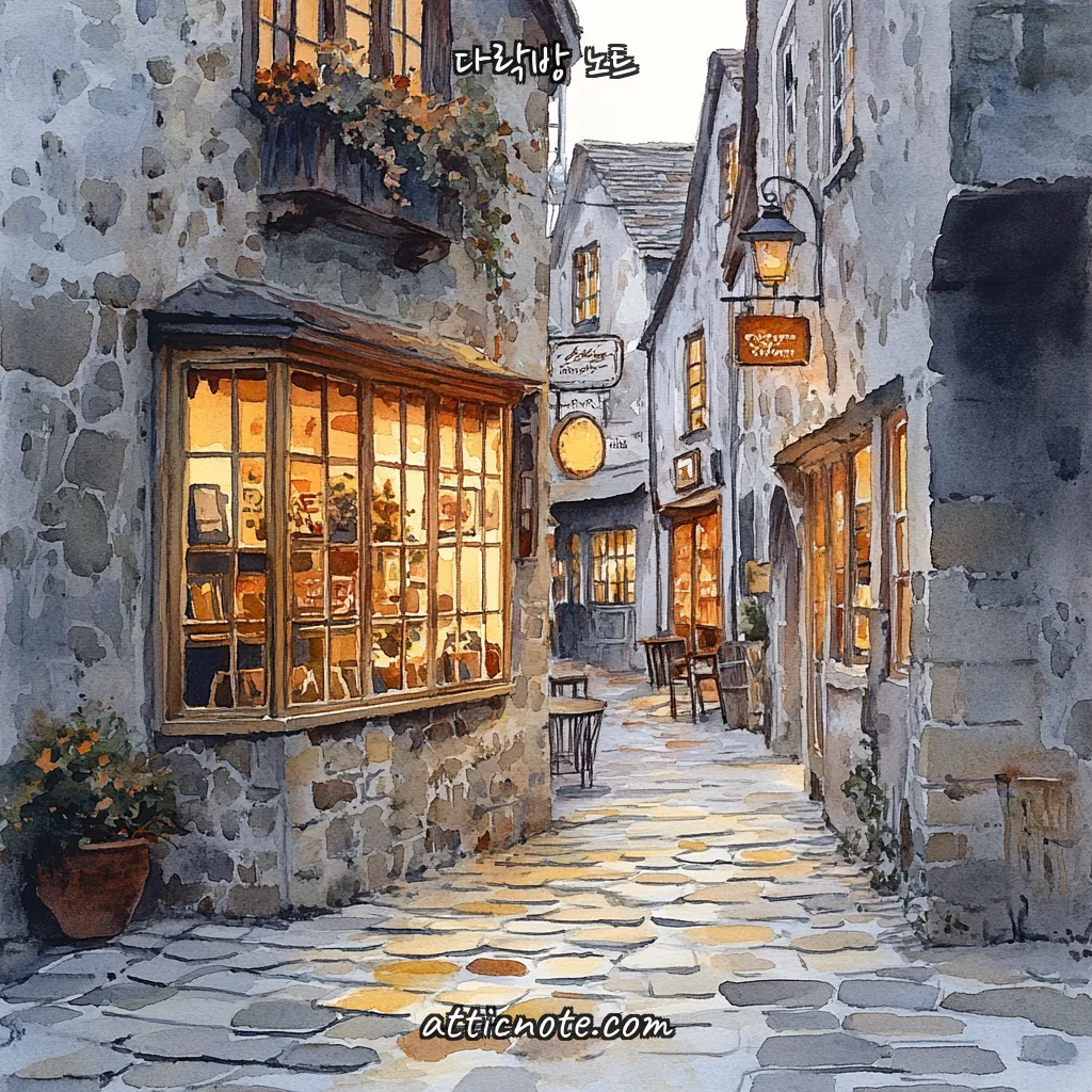 도시 골목 — 익숙함 회복형